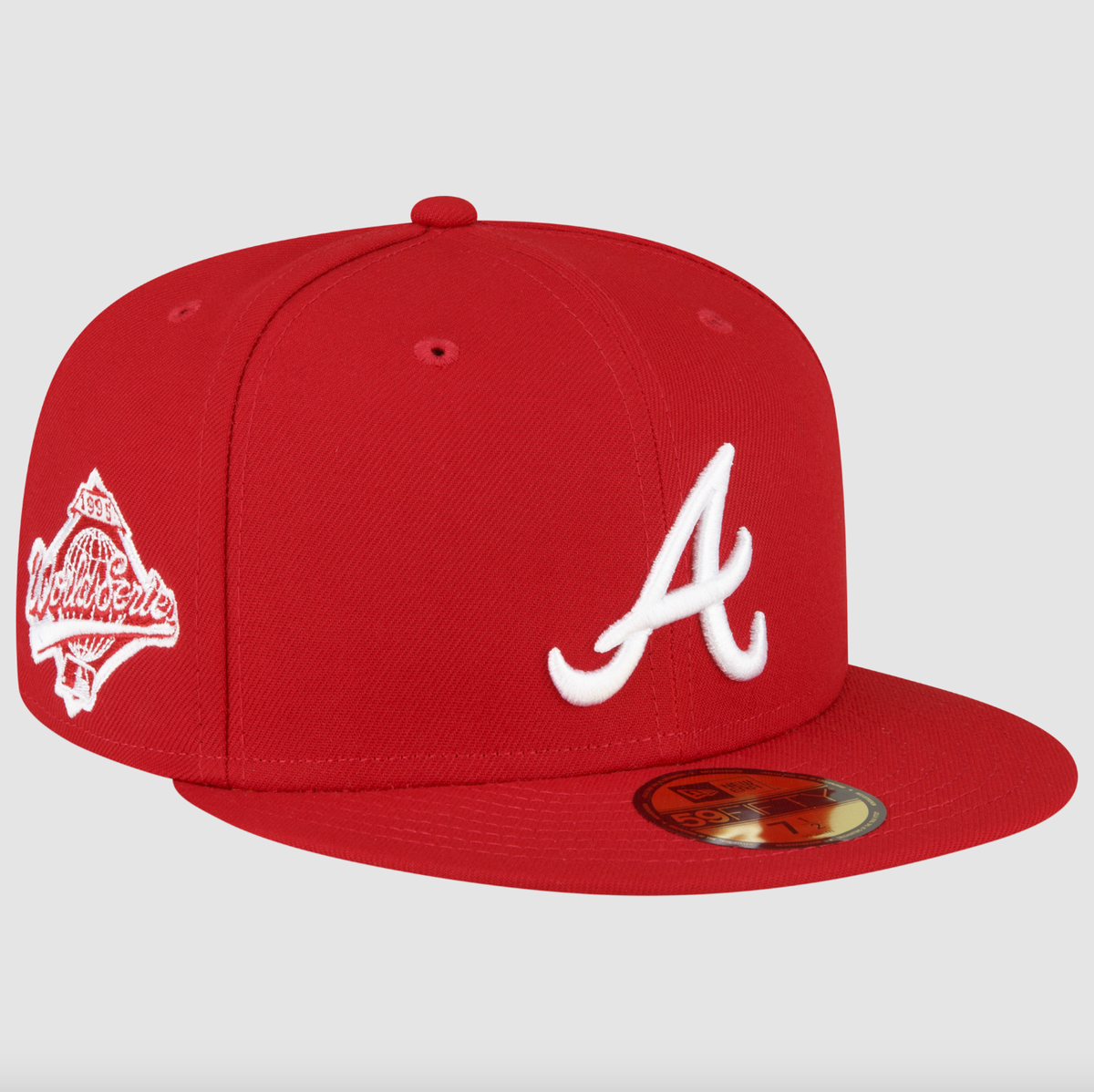 応援グッズ Atlanta Braves New Era 95 FIFTY 7 3/4 Atlanta Braves Fitted Hat Blue Size 7 3/4 New Era 59Fifty
