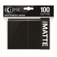 Ultra Pro: Eclipse Matte Standard Sleeves: Jet Black 100 ct.