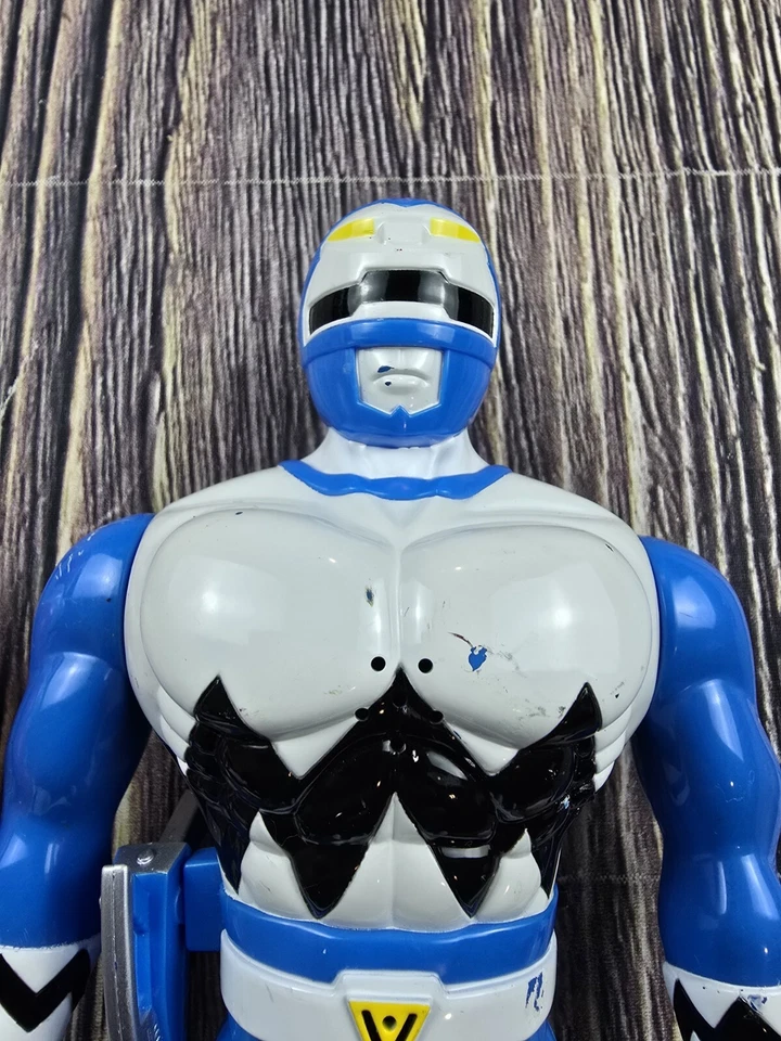 De Colección Power Rangers Walkie Talkie Set 9" Figuras 1999 Rojo Azul Rangers LEER Sin Probar Foto 4 de 4