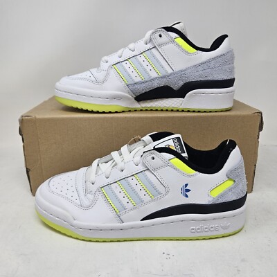 Adidas Forum Low CL Indigo Herz / White Solar Yellow / IE1855 / Mens 5, Womens 6