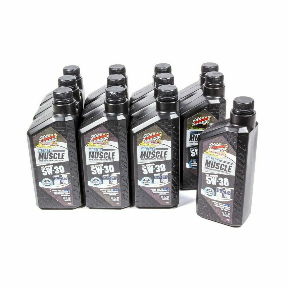 Champion Racing 4401H Modern Muscle Engine Oil, 5W30, 12/1 Quart