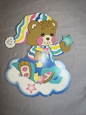 Vintage 1960's Pressed Cardboard Wall Hangings Teddy Bear Nursery