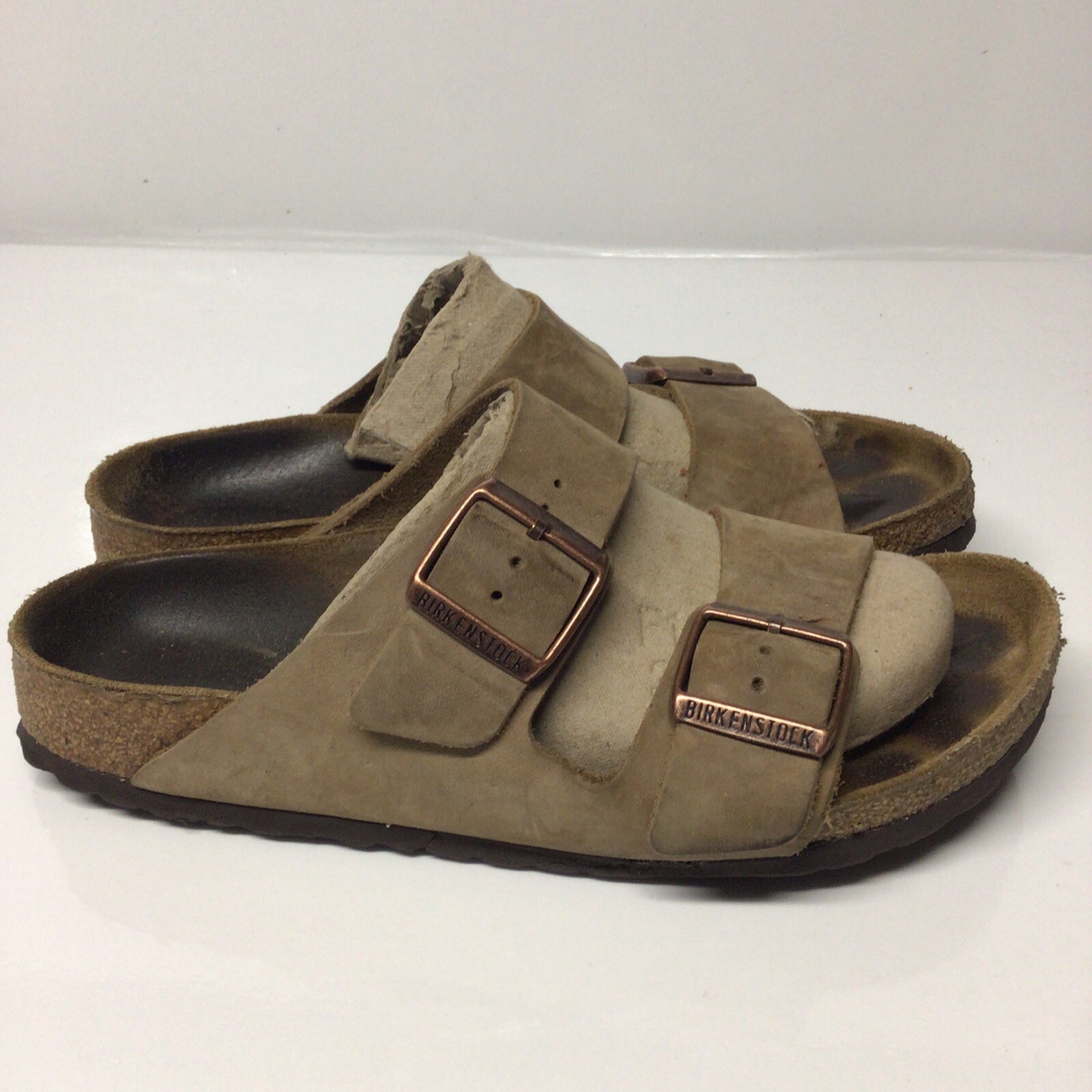 BIRKENSTOCK Arizona Tan Leather Cork Footbed Sandals … Gem