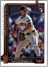 TREVOR McDONALD RC Rookie San Francisco Giants 2025 Topps #357