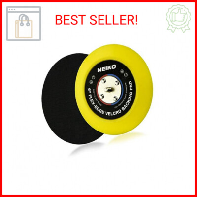 Neiko 30267A Flexible-Edge Hook-and-Loop PU Backing Pad for DA Sander Polisher B