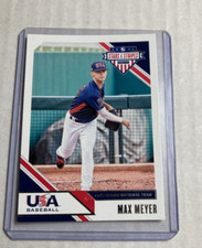 2020 Panini USA Baseball Stars and Stripes #7- MAX MEYER Rookie RC Card.
