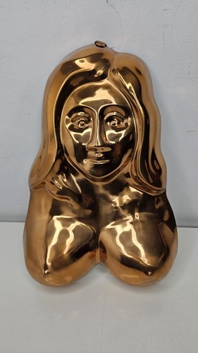 Vintage Copper Cake Jello Mold Ladies Boobs Bachelor Party Novelty - Picture 3 of 6
