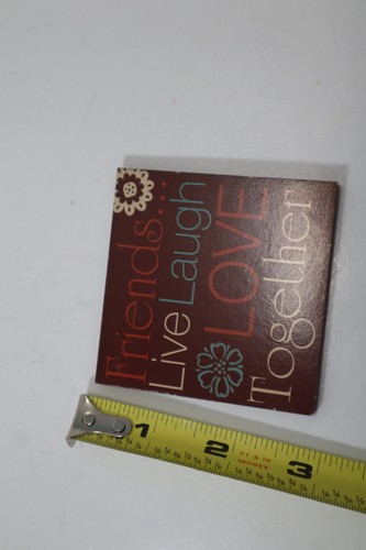 TTOP Friends live laugh love together REFRIGERATOR MAGNET - Picture 2 of 2