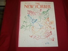 1983 JANUARY 3 NEW YORKER MAGAZINE FRONT COVER ONLY - GREAT ART FOR FRAMING