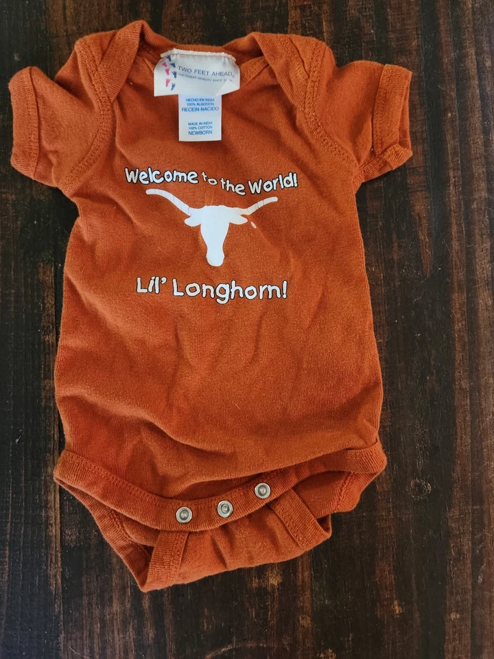 Baby Clothing - Longhorn Newborn One Piece - Size Newborn - Image 2 of 3