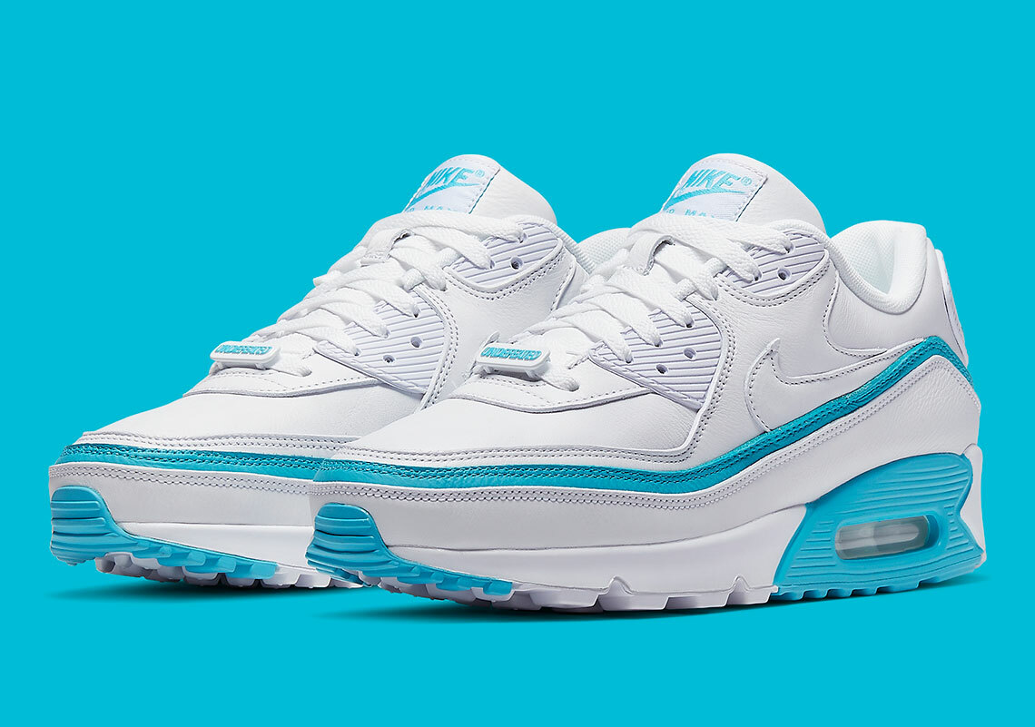 nike air max 90 white blue fury black