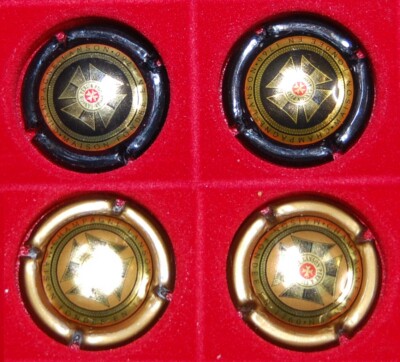 4 Champagner Schnauzenschild Lanson Haus gegründet 1760