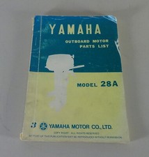 Teilekatalog / Parts List Yamaha Außenborder 28A Stand 09/1975