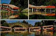 Hollywood Universal Studios Glamour Tram Water Postcard. Vintage 70s Old Bus USA