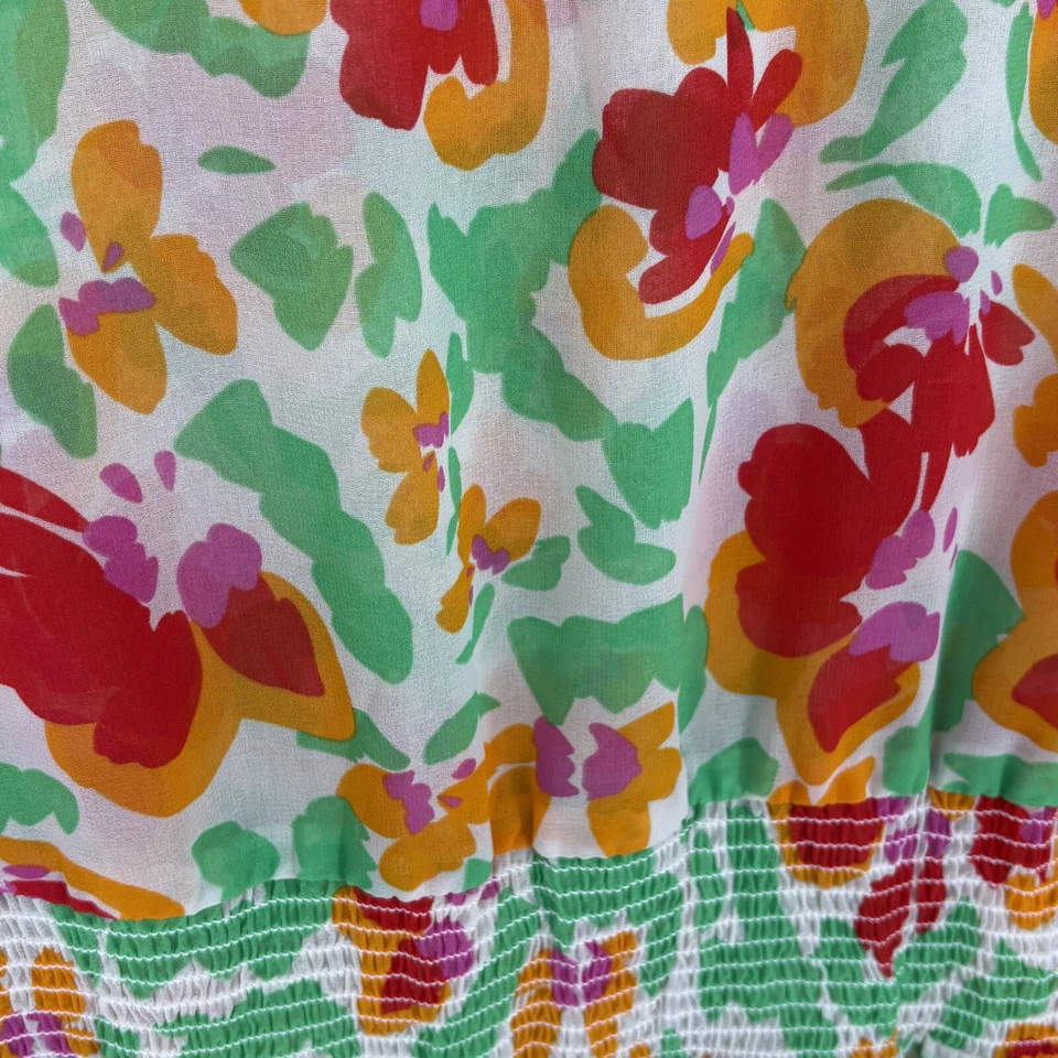 Vestido CAbi S Pequeño Espíritu Gasa Calado Volantes Floral 6216 Foto 3 de 4