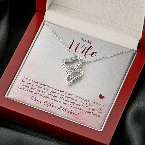 Custom To My Wife Necklace, Christmas Gifts For Women, Anniversary Gift For Wife - Picture 8 of 10