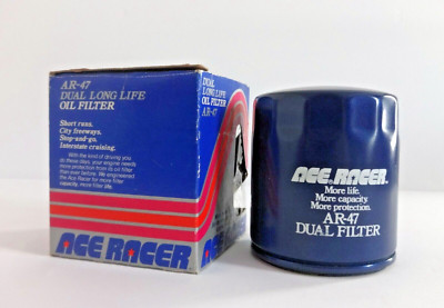 Ace Racer AR-47 W/ Dual Filter Elements, Long Life, Oil Filter