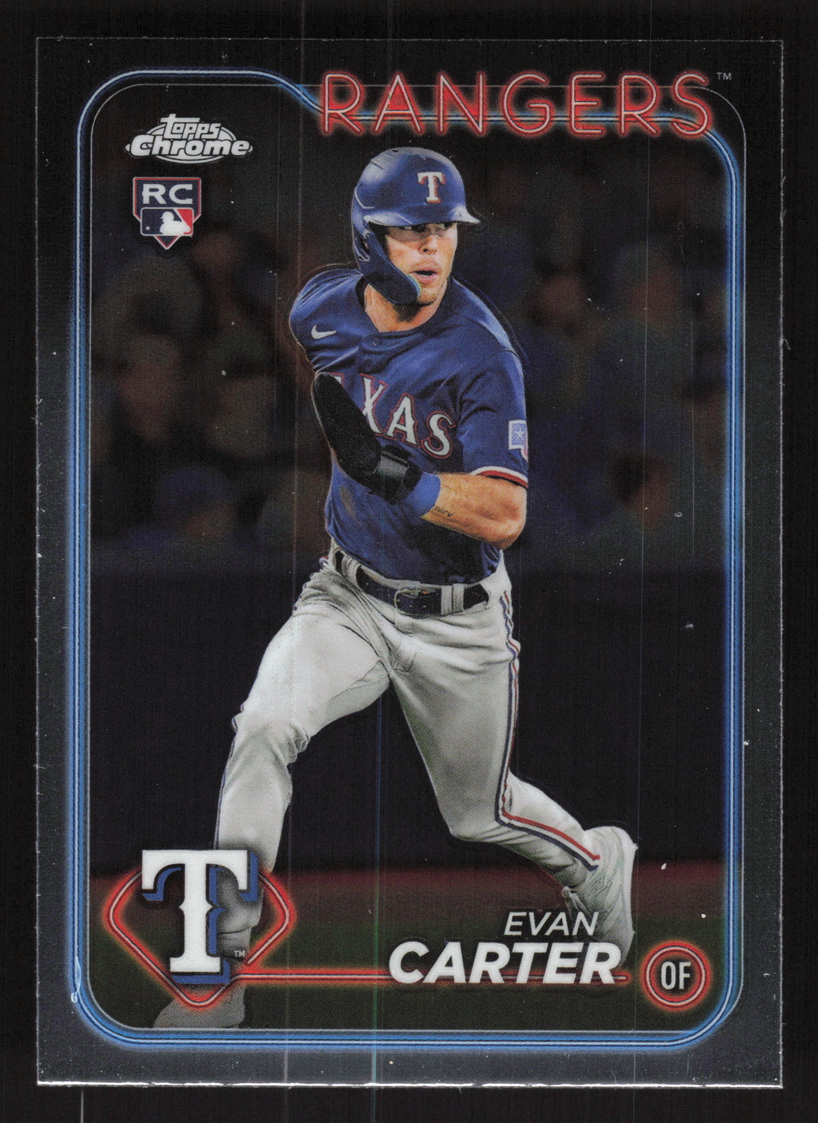 2024 Topps Chrome - #136 Evan Carter - Texas Rangers