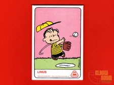 Dolly Madison Peanuts baseball card art 2x3" fridge magnet Linus