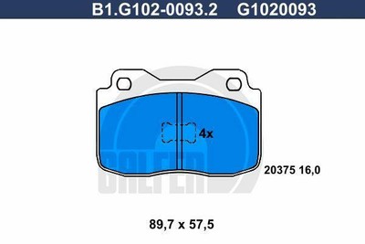 Brembo P23055 Pastiglia Freno Disco Anteriore