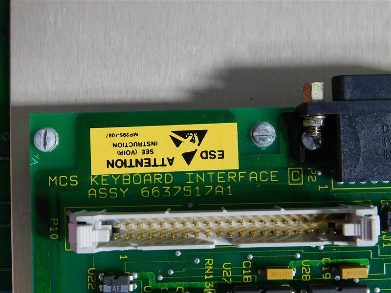 USED Bailey 6637517A1 network 90 MCS Keyboard Interface Assembly Rev. C - Image 3 of 4