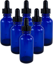 1Oz Glass Bottles with Glass Eye Dropper Dispenser for Essential Oils, Kitche...