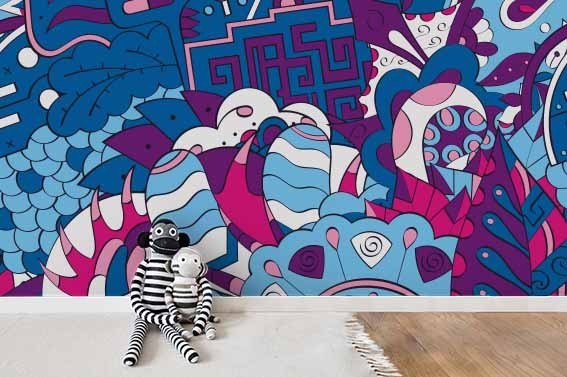3D Graffiti Art Wall Murals Wallpaper Murals Wall Sticker 2
