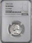 1932-S  25C WASHINGTON SILVER QUARTER  NGC XF DETAILS "CLEANED" #8405240-002