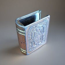 VINTAGE ASAHI SHOTHEN JAPANESE HEAVY BRASS/COPPER? BOOK STYLE MATCHBOX COVER