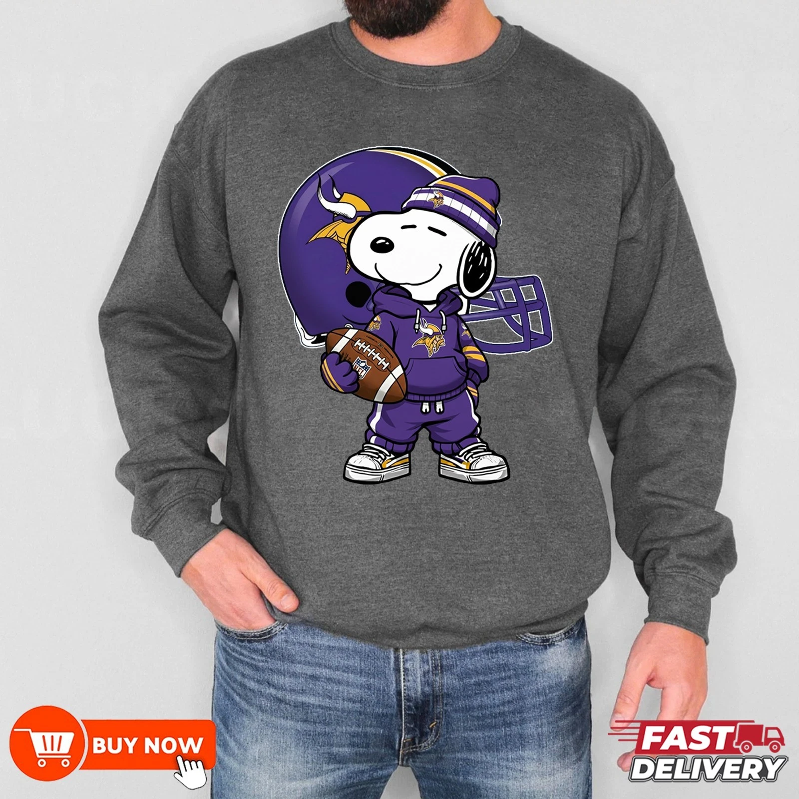 Minnesota Vikings Football Sweatshirt