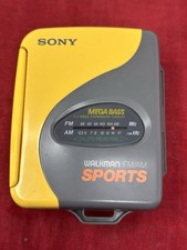 Sony Walkman WM-SXF33 Sports Radio FM AM Cassette Player VTG Works Great NO CLIP