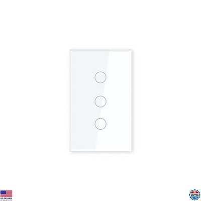 Smart Zigbee Switch - Hub & Neutral Required - 600W 3 Gang - Tuya & Google Home
