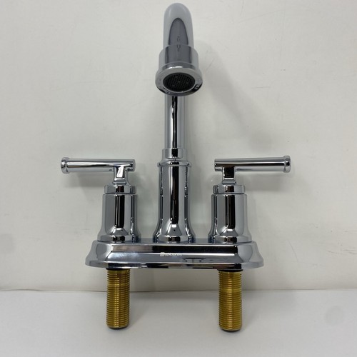 Glacier Bay Oswell 4 in. Centerset 2 Handle High-Arc Bathroom Faucet Chrome - Picture 5 of 11