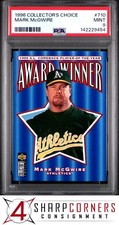 1996 COLLECTOR'S CHOICE #710 MARK McGWIRE ATHLETICS PSA 9