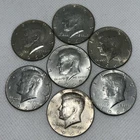 Silver Kennedy Half Dollars 1966 Coins Lot Of 7 Beautiful Coins