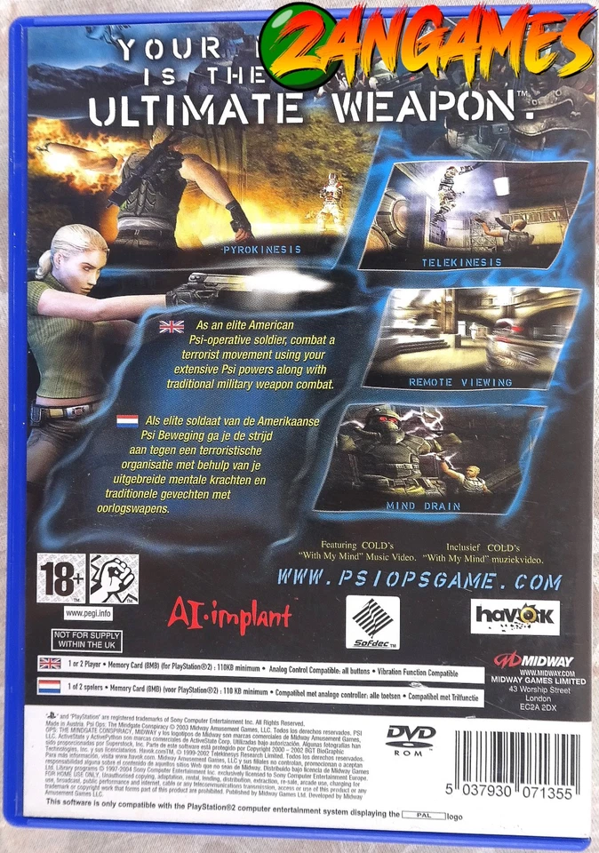 Psi-Ops: The Mindgate Conspiracy (Playstation 2) - Image 2 of 4
