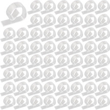 72PCS Transparent Clear Tablecloth Clips, Plastic Table Cloth Clips  Windproof Ta