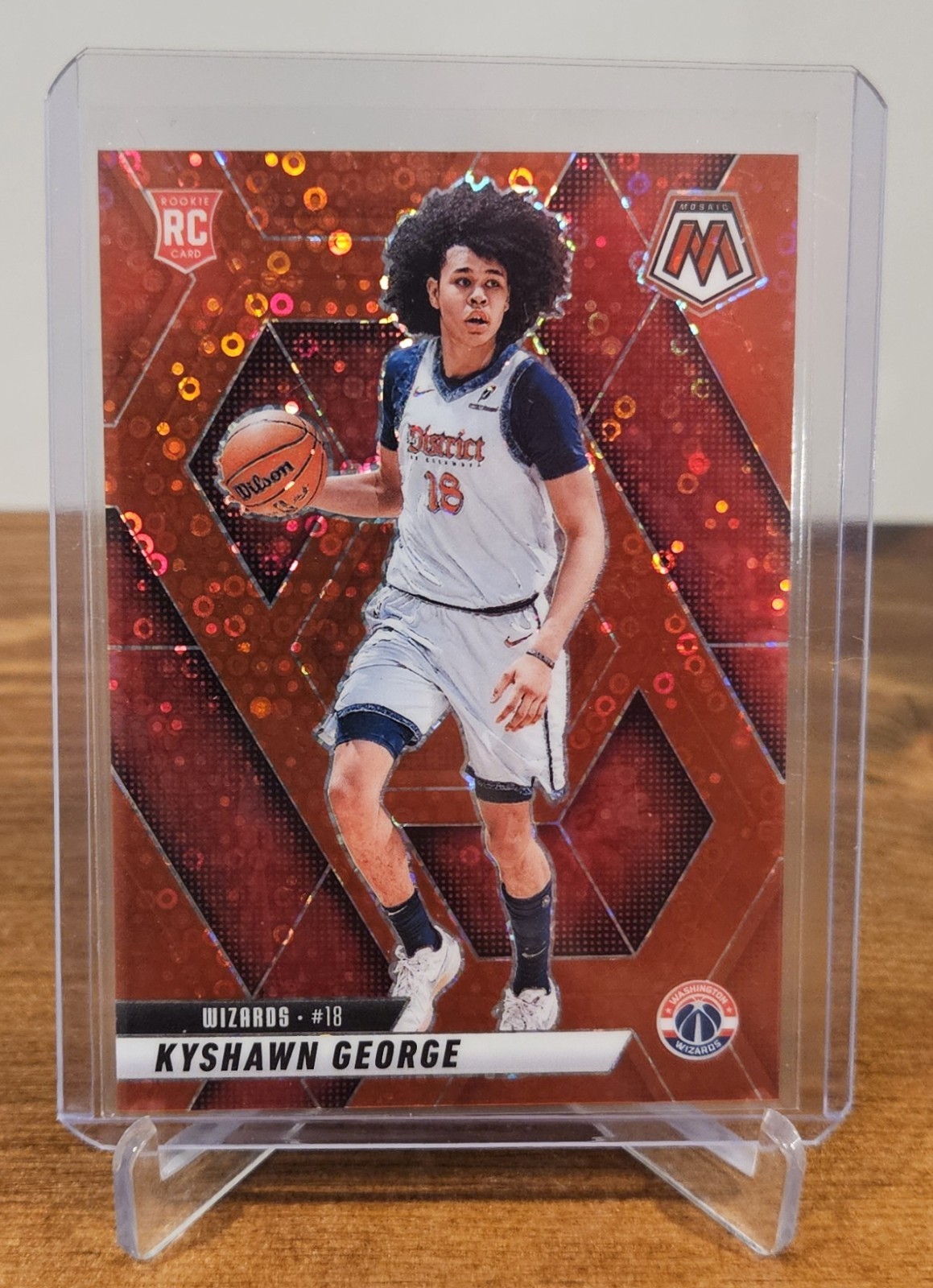 2024-25 Panini Mosaic - Kyshawn George #247 Red Fast Break Prizm /99 (RC)
