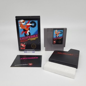 Excitebike Nintendo NES Black Box 5-Schrauben-Aufh&auml;ngung Fr&uuml;he Auflage -...