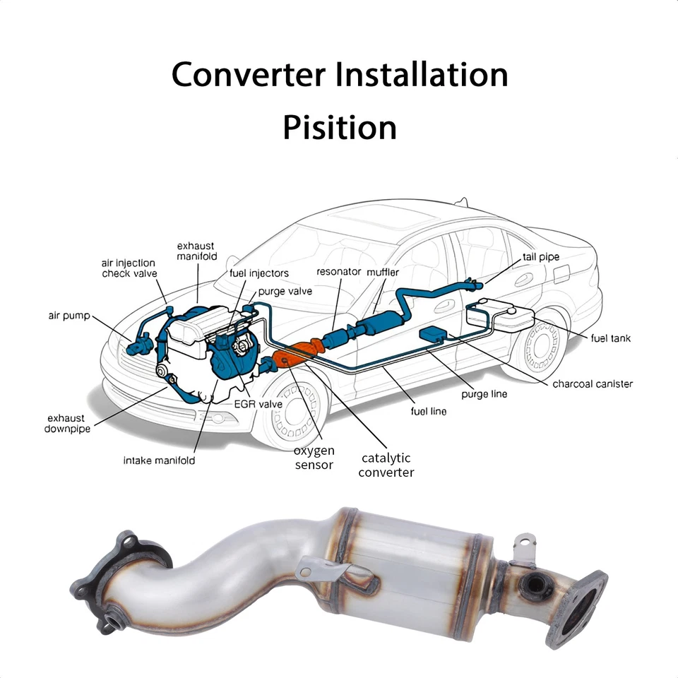 Exhaust Catalytic Converter For Cadillac ATS 2.0L 2013-2017 & CTS 2.0L 2014-2017 Foto 2 de 4