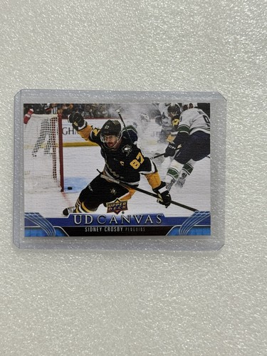 Sidney Crosby #C349 2023-24 Upper Deck UD Canvas NHL Card Pittsburgh Penguins