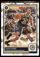 2023-24 Hoops Premium Stock #139 Isaiah Wong Ice Prizm