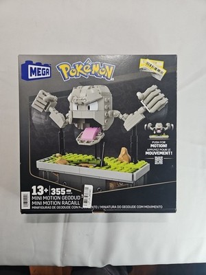 Mega Pokemon Mini Motion Geodude Building Toy Set  355 Pieces New w/ Motion. A11