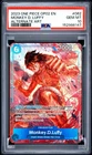 PSA 10 Gem Mint Luffy OP02-062 Paramount War 2023 One Piece AA Alt Art English