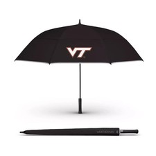 Weatherman Black 68" Golf Umbrella With Cover Heavy Duty VT Logo Camping Beach