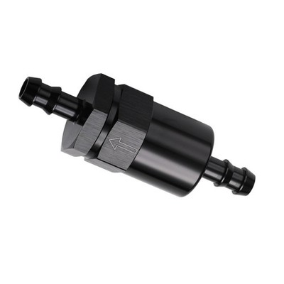 High-Performance 3/8'' Inline Fuel Filter - Durable Aluminum Design