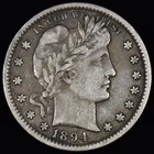 1894-P Barber Quarter — photo from another recent sale