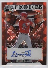 2023 Leaf Metal 1st Round Gems Orange Crystals 1/2 Robert Hassell III Auto 0i4k