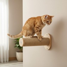 Cat Wall Furniture Set Supports Natural Instincts Wooden Cat Wall Perch