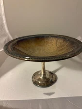 Vintage Oneida Silversmiths Silver-Plated Compote Pedestal Bowl